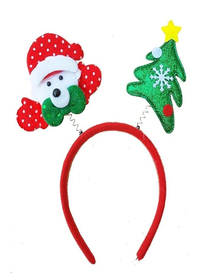 Partunay 1 Pcs Santa Claus Reindeer Christmas Tree Hairband Christmas Headbands Christmas Costume for Kids Adults Christmas Xmas Props Party Favor Christmas Xmas New Year Celebration Item - Image 2